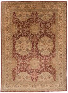 Tabriz Afghan Antique Reproduction Handwoven Rug
