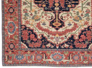 35335-Heriz_Luxe_Tribal_Handwoven_Rug-9'3''x12'2''-Afghanistan-1-Border