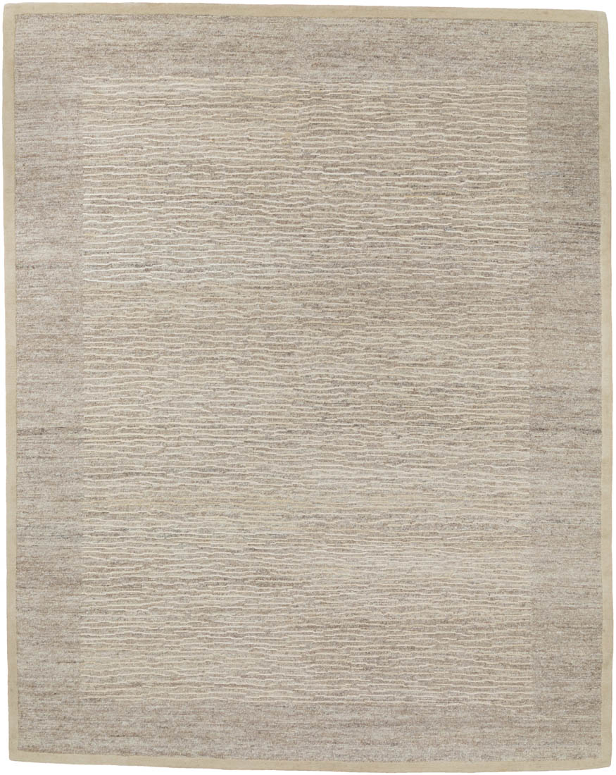 Tibetan Contemporary Wool and Silk Rug