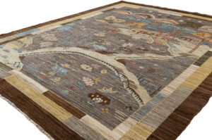 Afghan Gabbeh Landscape Handwoven Rug