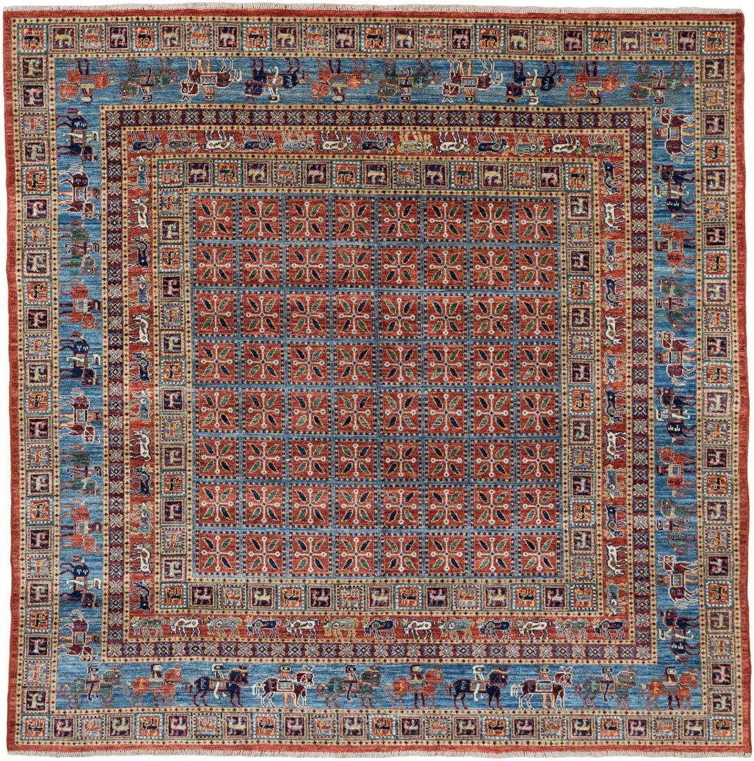 Afghan Pazyryk Handwoven Tribal Rug