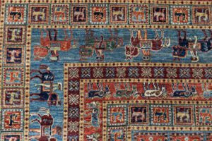 53476_BTR002A-Pazyryk_Handwoven_Tribal_Rug-8'1''x8'1''-Afghanistan-13