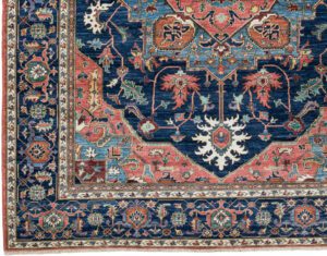 53483_BTR002A-Heriz_Handwoven_Tribal_Rug-8'2''x10'1''-Afghanistan-1-Border