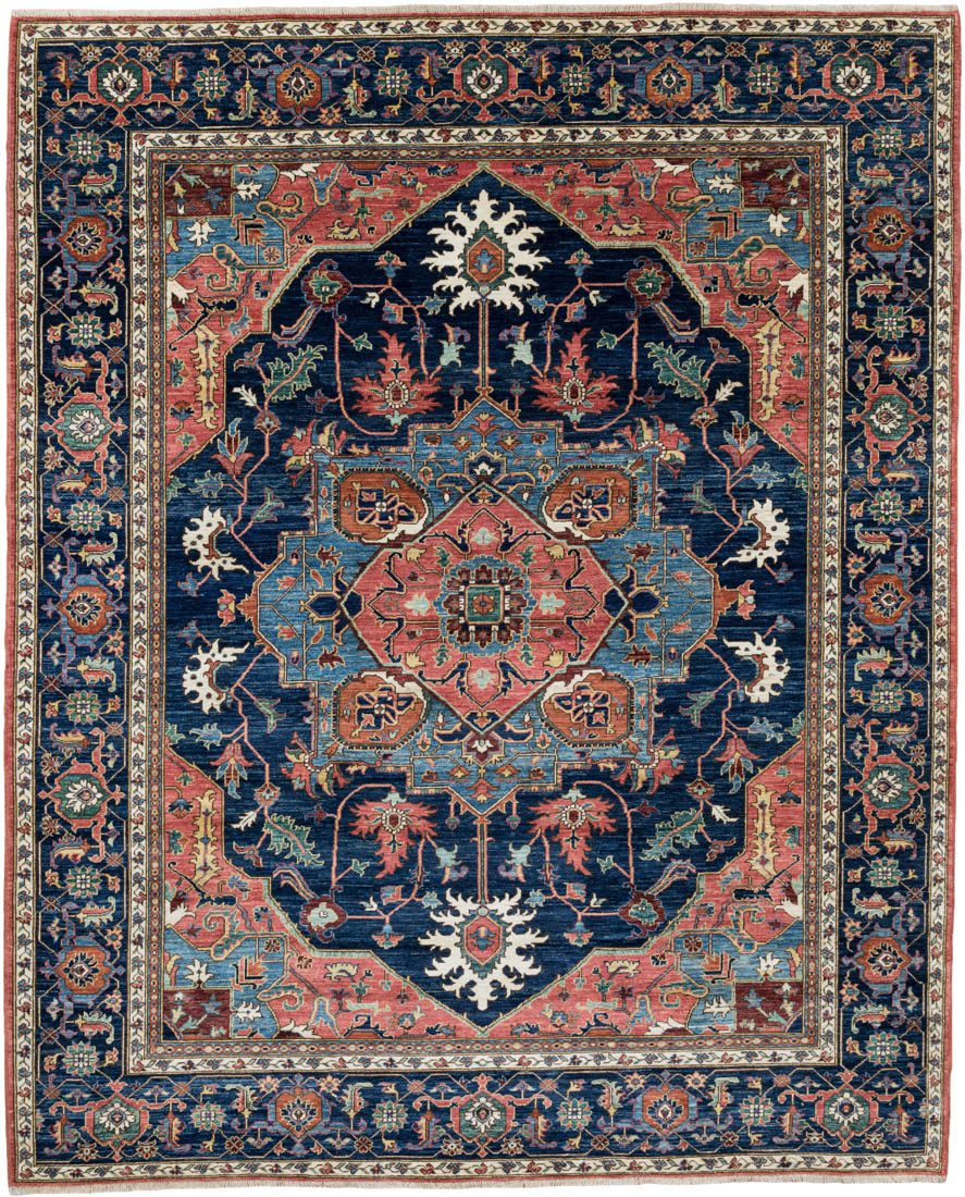 Afghan Heriz Handwoven Tribal Rug