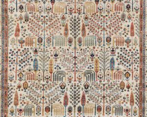 53487_BTR003A-Bakshaish_Willow_Fine_Handwoven_Tribal_Rug-8'5''x9'9''-Afghanistan-1-Center