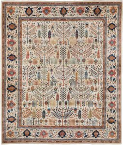 Afghan Bakshaish Willow Handwoven Tribal Rug