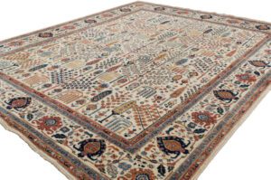 Afghan Bakshaish Willow Handwoven Tribal Rug