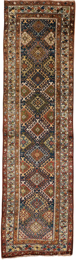 Antique Dagestan Handwoven Rug