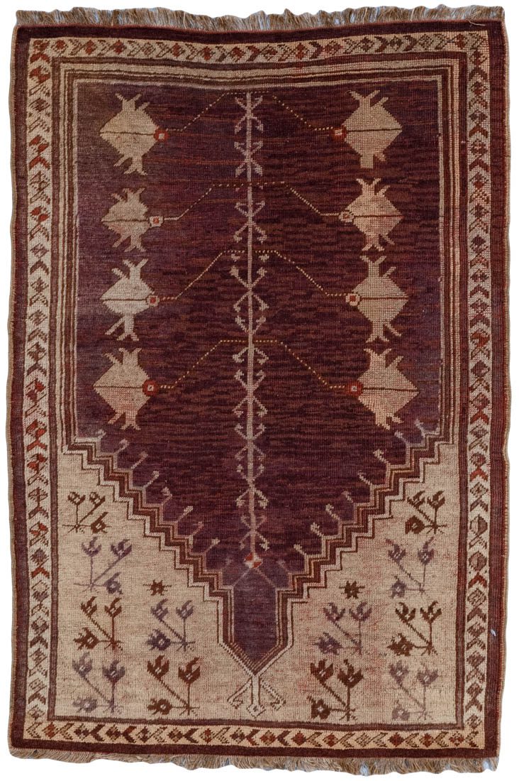 Antique Anatolian Handwoven Rug