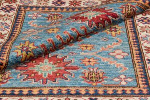 37604-Kazak_Fine_Handwoven_Tribal_Rug-3'0''x3'0''-Afghanistan-10