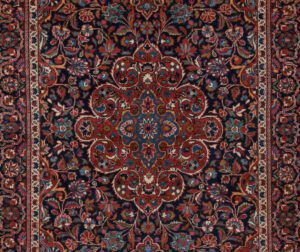 38145-Antique_Persian_Kashan_Handwoven_Rug-3'5''x5'1''-Persia-1-Center