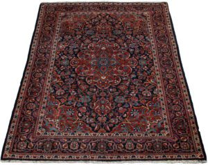 Antique Persian Kashan Handwoven Rug
