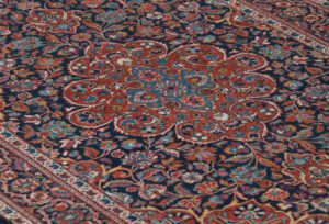 38145-Antique_Persian_Kashan_Handwoven_Rug-3'5''x5'1''-Persia-4