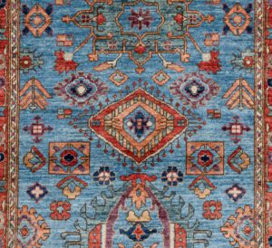 42402-Karaja_Fine_Handwoven_Tribal_Rug-3'1''x4'8''-Afghanistan-1-Center
