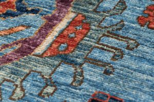 42402-Karaja_Fine_Handwoven_Tribal_Rug-3'1''x4'8''-Afghanistan-6