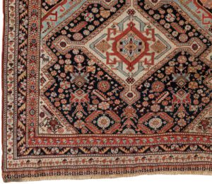 52754_ESTIRN1-Antique_Qashqai_Handwoven_Rug-4'2''x6'0''-Caucasus-1-Border