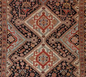 52754_ESTIRN1-Antique_Qashqai_Handwoven_Rug-4'2''x6'0''-Caucasus-1-Center