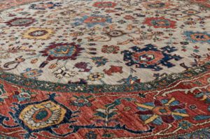 53470_BTR002A-Harshang_Round_Handwoven_Tribal_Rug-8'2''x8'2''-Afghanistan-11