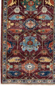 53472_BTR002A-Heriz_Handwoven_Tribal_Rug-2'10''x9'9''-Afghanistan-1-Border