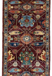 53472_BTR002A-Heriz_Handwoven_Tribal_Rug-2'10''x9'9''-Afghanistan-1-Center