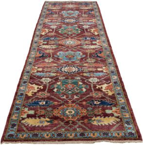 Afghan Heriz Handwoven Tribal Rug