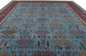 Persian Khamsehbaf Handwoven Village Rug