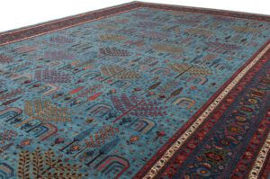 Persian Khamsehbaf Handwoven Village Rug