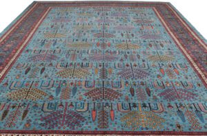Persian Khamsehbaf Handwoven Village Rug
