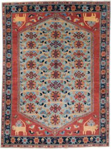 Afghan Qashqai Handwoven Tribal Rug