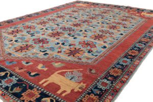 Afghan Qashqai Handwoven Tribal Rug