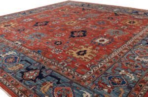 Afghan Harshang Heriz Handwoven Tribal Rug