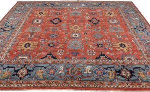 Afghan Harshang Heriz Handwoven Tribal Rug