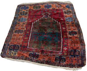 Antique Turkish Yuruk Handwoven Rug