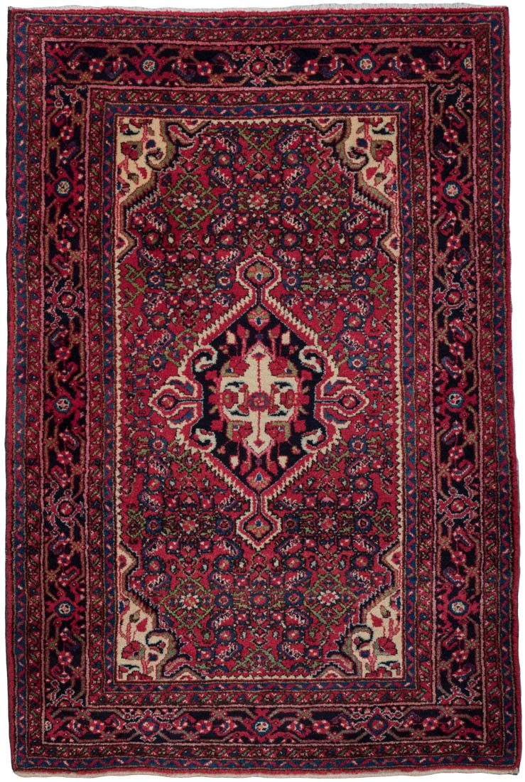 Persian Hamadan Vintage Handwoven Rug