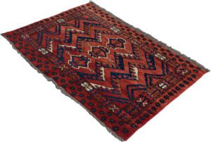 Ersari Chuval Handwoven Wool Tribal Rug
