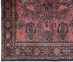 31916-Fine_Sarouk_Antiqued_Handwoven_Rug-3'7''x5'1''-India-1-Border