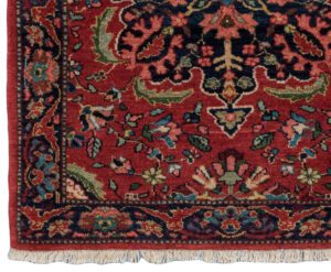 34141-Persian_Farahan_Fine_Ultimate_Village_Rug-3'1''x3'8''-Iran-1-Border