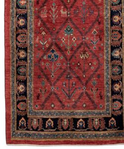 35048-Persian_Khamsehbaf_Ultimate_Village_Rug-2'9''x7'0''-Iran-1-Border