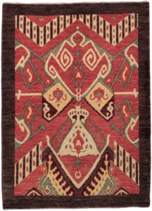 Afghan Ikat Textile Handwoven Rug
