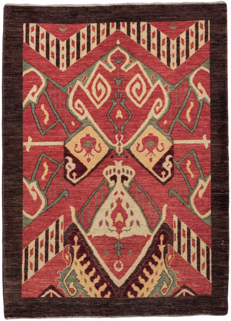 Afghan Ikat Textile Handwoven Rug