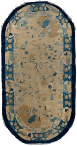 Antique Peking Pictorial Handwoven Chinese Rug