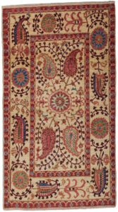 Suzani Textile Handwoven Afghan Rug