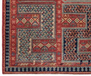 37682-Dragon_Fine_Luxe_Tribal_Handwoven_Rug-3'8''x5'0''-Afghanistan-1-Border
