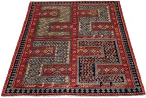 Dragon Luxe Tribal Afghan Handwoven Rug