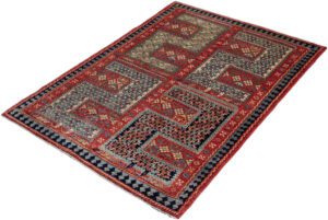 Dragon Luxe Tribal Afghan Handwoven Rug