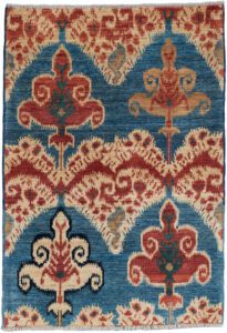 Afghan Ikat Wool Handwoven Textile Rug