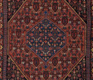 28402-Antique_Persian_Senneh_Handwoven_Tribal_Rug-3'6''x4'10''-Persia-1-Center