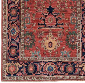 45870-Heriz_Luxe_Tribal_Handwoven_Rug-3'0''x5'2''-Afghanistan-1-Border