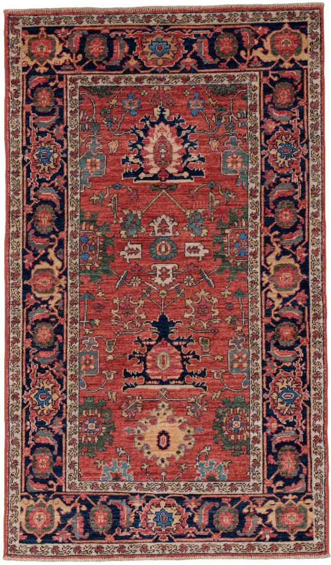 Afghan Heriz Handwoven Rug