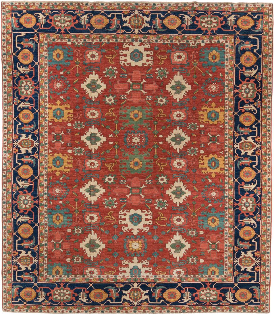 Heriz Afghan Handwoven Tribal Rug